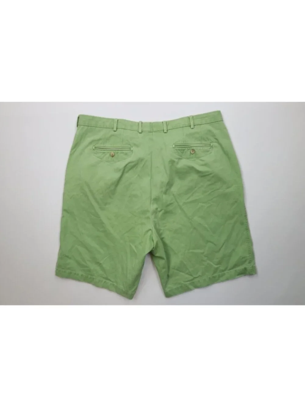 Peter Millar Mens 40 Faded Stonewash Golf Chino Shorts Green Pima Cotton